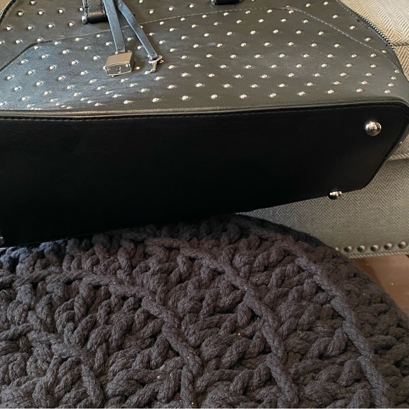 2X👜Host Pick👜Zara studded satchel/tote bag with lock and key charms. - Picture 11 of 16